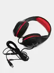 Игровая полноразмерная гарнитура RGB, проводные наушники, USB, 2 х 3.5, переходник