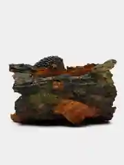 Кашпо ежики на пне