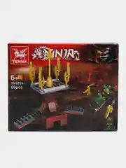 Зеленый конструктор блочный Ninja: 4 в 1, для мальчика, герои ниндзя, совместим с лего