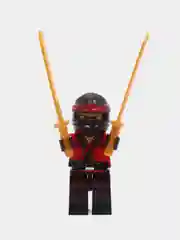 Красный конструктор блочный Ninja: 4 в 1, для мальчика, герои ниндзя, совместим с лего