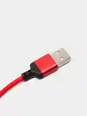 Красный кабель зарядный HOCO X14, Type-C / Micro-USB / Lightning для Android и iPhone