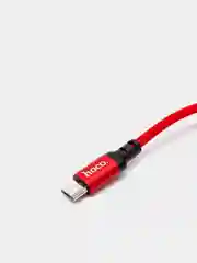 Красный кабель зарядный HOCO X14, Type-C / Micro-USB / Lightning для Android и iPhone