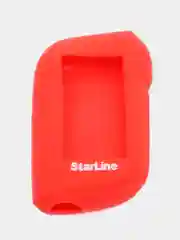 Алый чехол  брелка сигнализации от Starline  А36/А39/А63/А93 силиконовый