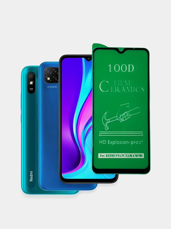 Защитная керамическая пленка на Xiaomi Redmi 9, 9A, 9C, Redmi 10A