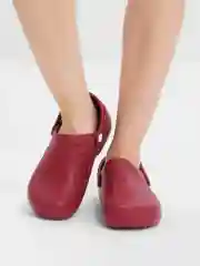 Красный сабо женские