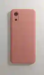 Кремовый чехол для Samsung A03 Core с защитой камеры и с бархатом внутри