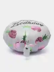 Фуксия воздушный фольгированный круглый шар "С днем рождения", 18 дюймов