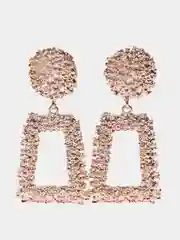 Коралловый серьги геометрической формы