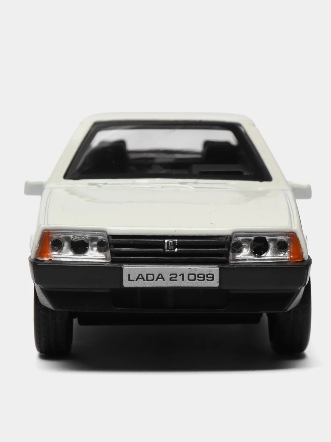 Белый машина LADA-21099, 12 см, Технопарк, металлическая, открываются передние двери и багажник