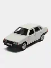 Белый машина LADA-21099, 12 см, Технопарк, металлическая, открываются передние двери и багажник