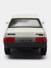 Белый машина LADA-21099, 12 см, Технопарк, металлическая, открываются передние двери и багажник