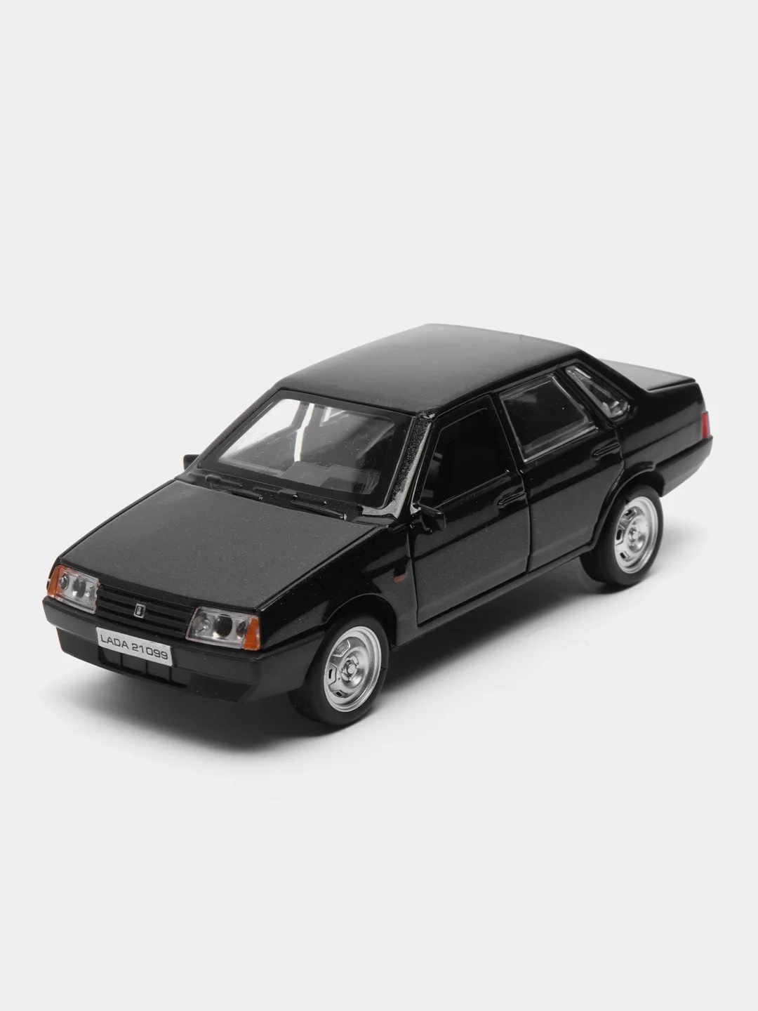 Черный машина LADA-21099, 12 см, Технопарк, металлическая, открываются передние двери и багажник