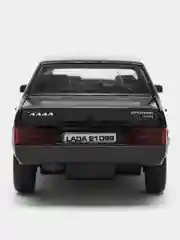 Черный машина LADA-21099, 12 см, Технопарк, металлическая, открываются передние двери и багажник