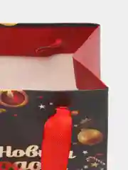 Пакет подарочный новогодний, для подарка Золотая Сказка "New Year" фольга, 608228