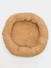 Лежанка для собак и кошек, мягкий мех, 50 х 42 х 11 см, коричневая