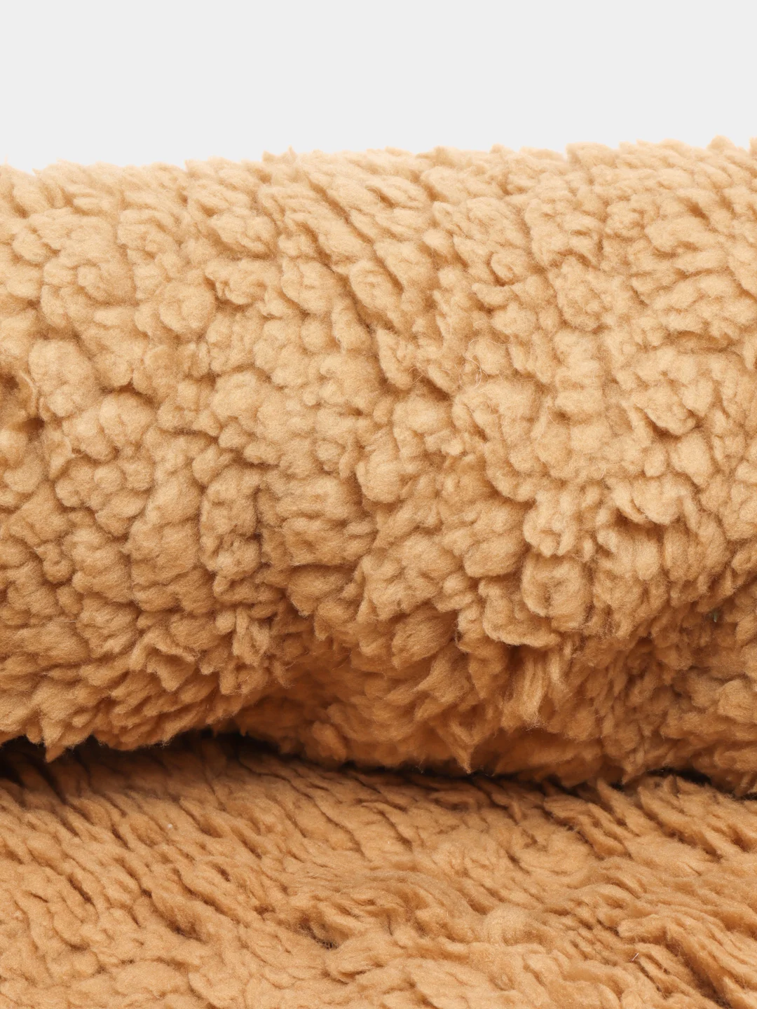 Лежанка для собак и кошек, мягкий мех, 50 х 42 х 11 см, коричневая