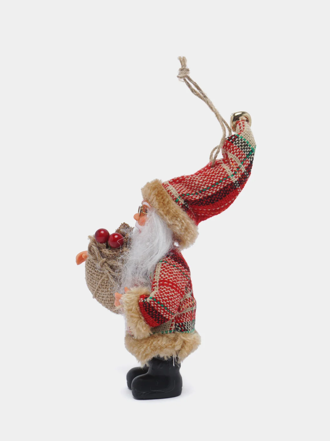 Коралловый дед Мороз фигурка под елку, Новогоднее украшение, игрушка