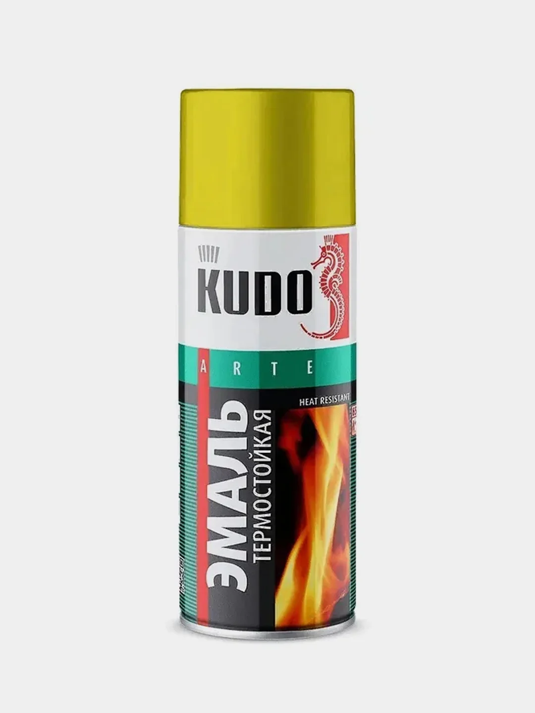 Золотой эмаль термостойкая KUDO, 520мл