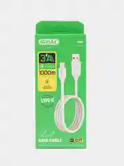 Кабель зарядный GERLAX D1T, 1 м, Type-C, 3А, USB 3.0