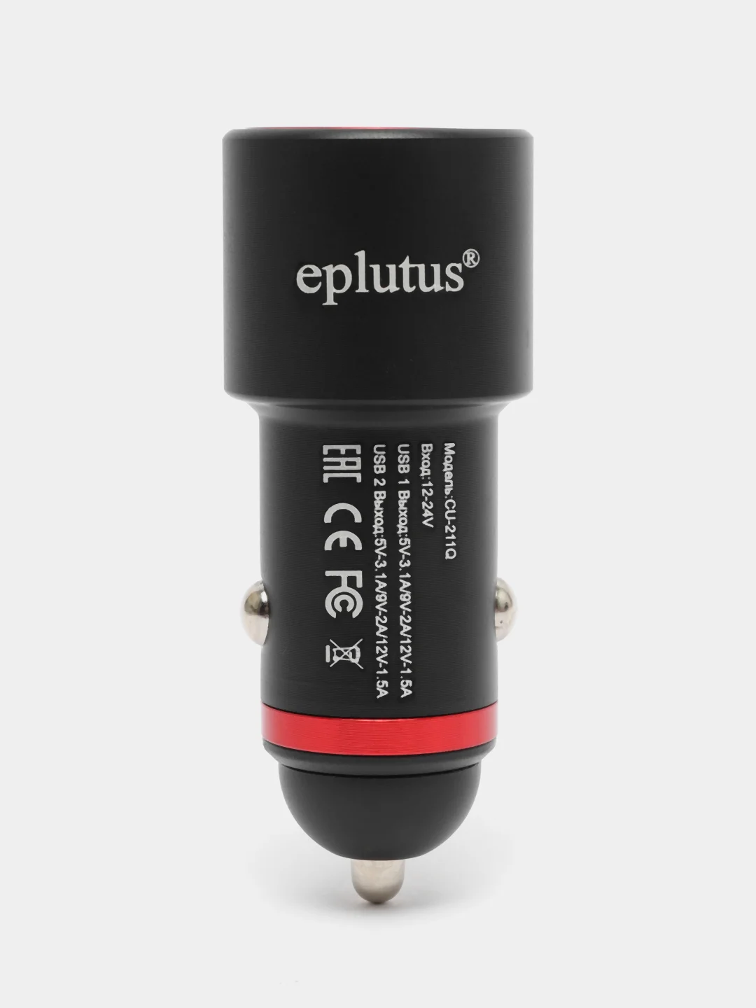 Автомобильное зарядное устройство Eplutus CU-211Q, 2 USB-порта, 36W