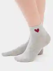 Серый носки короткие