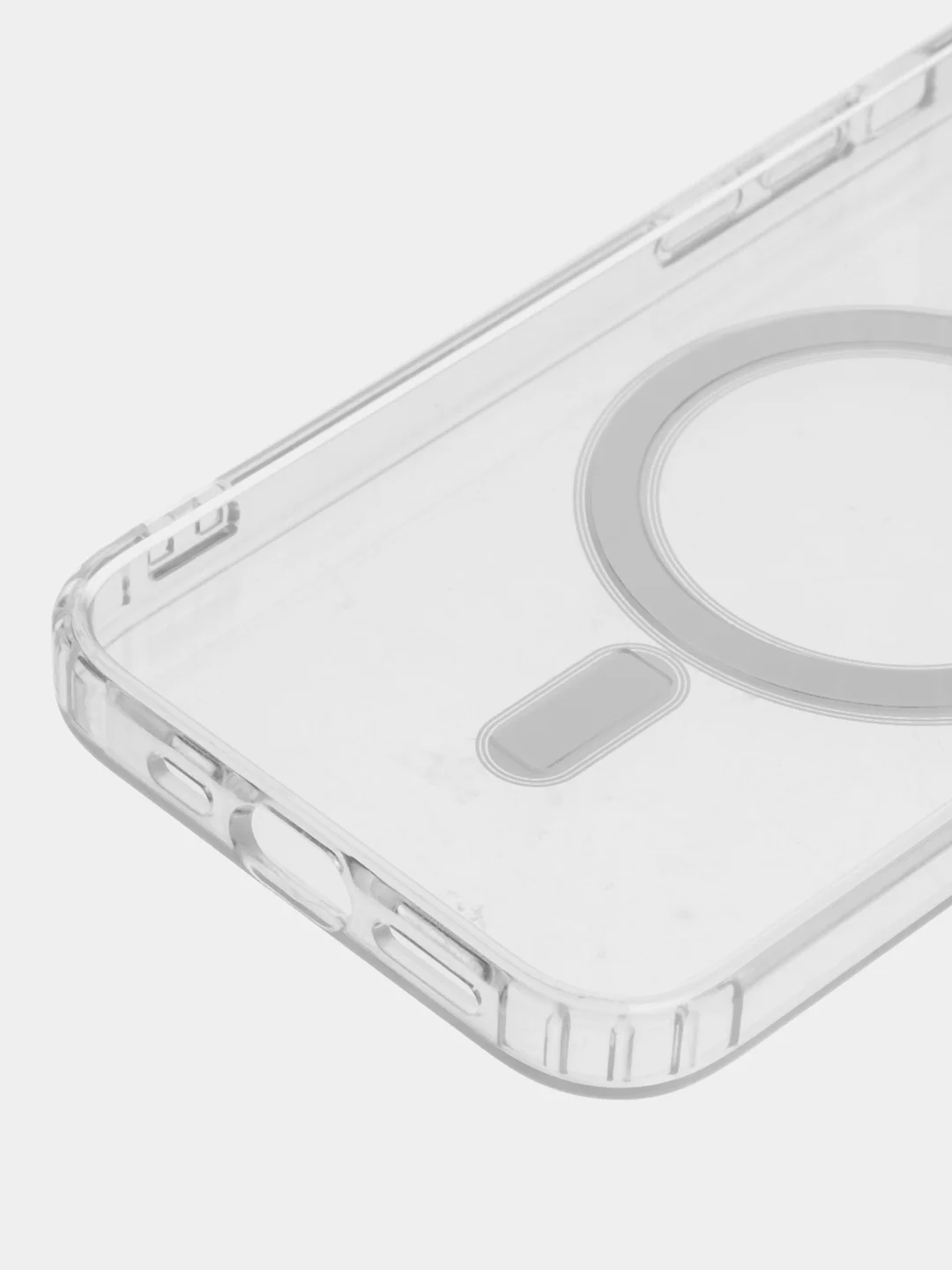 Прозрачный чехол для iPhone (Айфон) 14 / 13 / 12 / PRO / MAX / PLUS / MINI с MagSafe (Магсейф)