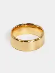 Серебряный кольцо стальное, обручальное, широкое, 8 мм