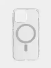 Прозрачный чехол для iPhone (Айфон) 14 / 13 / 12 / PRO / MAX / PLUS / MINI с MagSafe (Магсейф)