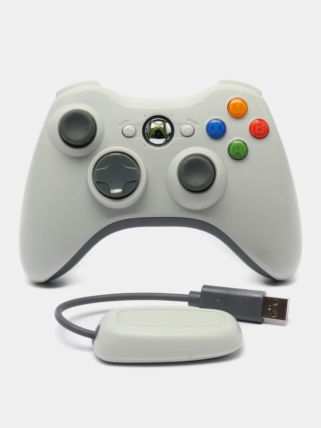 Белый беспроводной геймпад для Xbox 360 и PC Xbox 360 controller