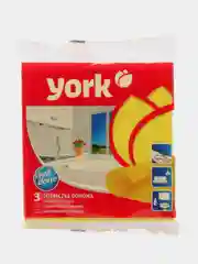 Желтый салфетки для уборки вискозные 3 штуки, 3 цвета