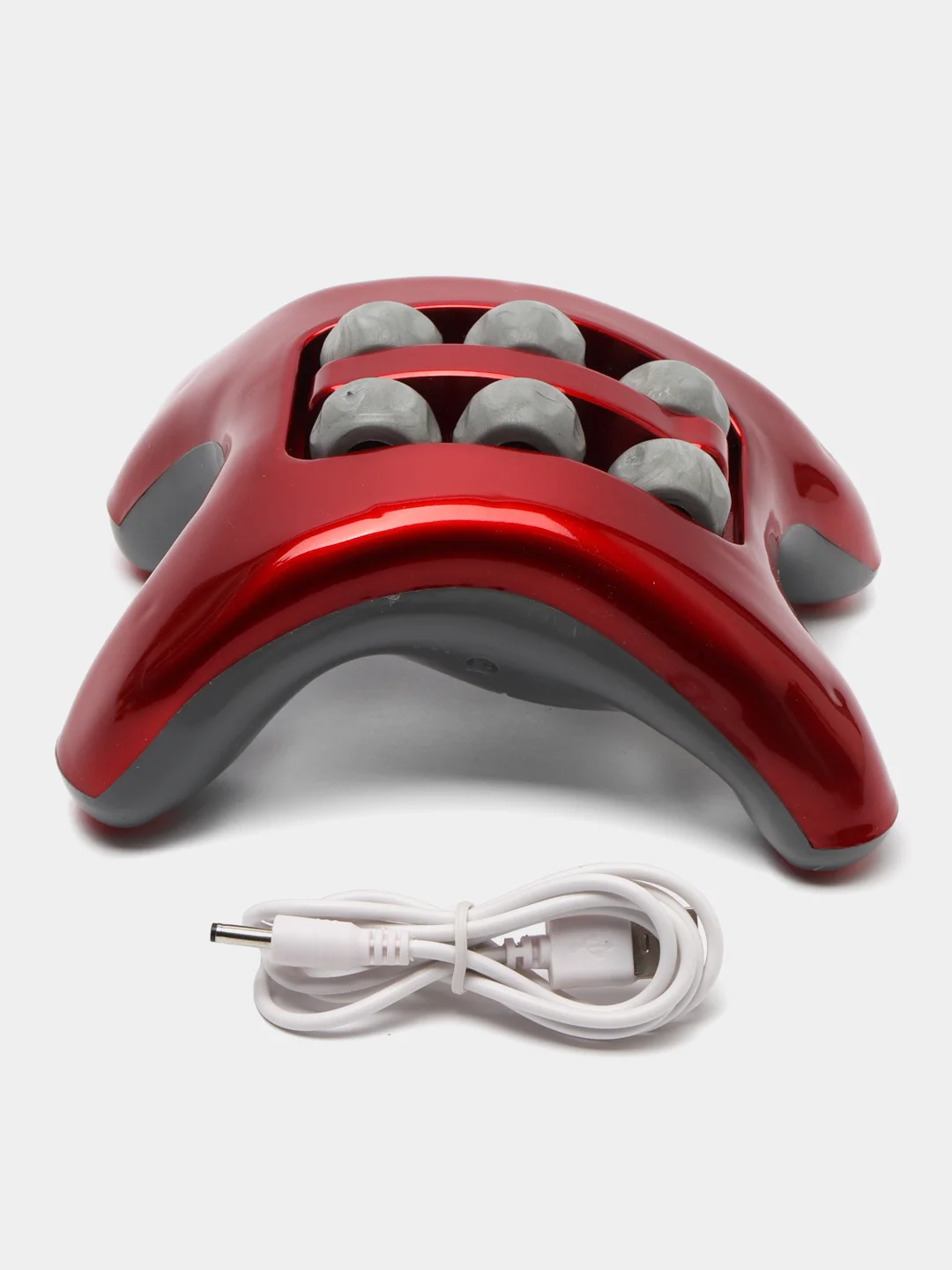 Массажёр для ног LuazON LEM-08, вибрационный, 3хААА (не в комплекте)/USB, красно-белый