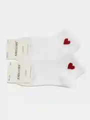 Носки женские короткие, носки белые женские, носки женские, хлопок, с принтом