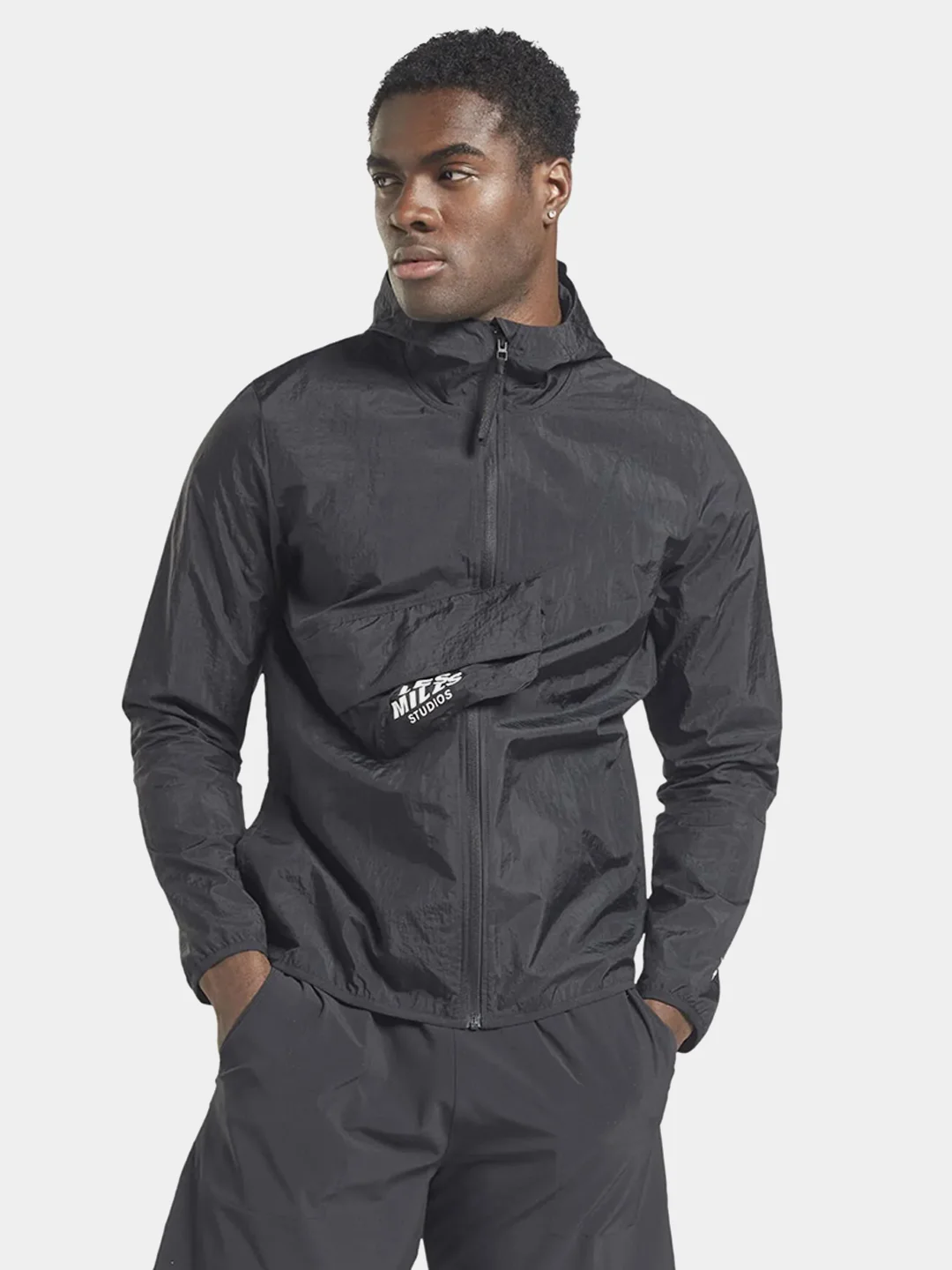 Черный куртка мужская REEBOK HD4170 LM Packable Jacket