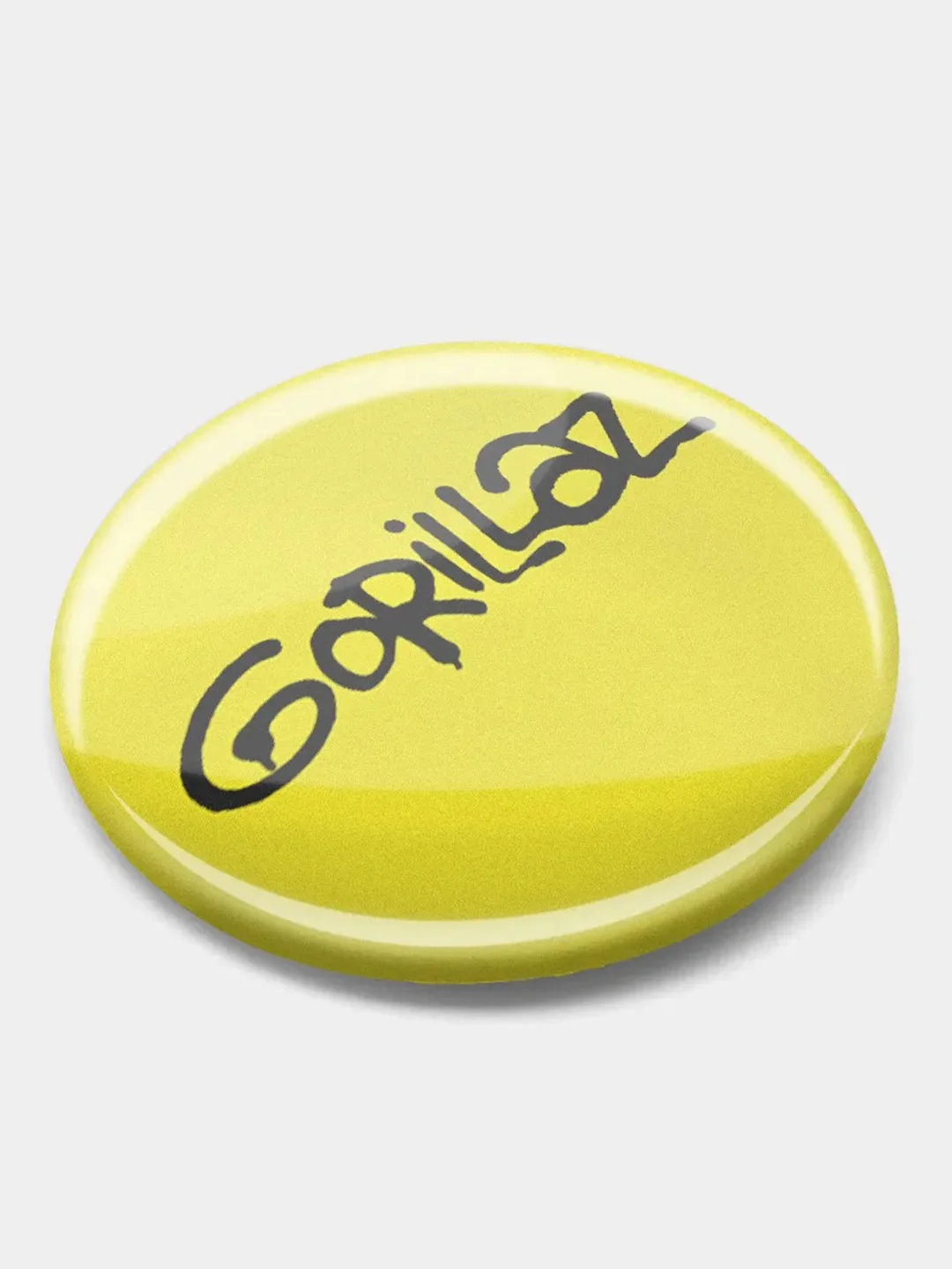 Желтый значок "Gorillaz", 37 мм