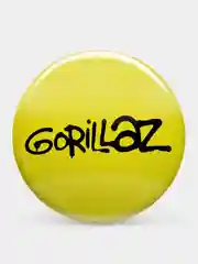 Желтый значок "Gorillaz", 37 мм