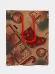 Пакет подарочный новогодний, для подарка Золотая Сказка "Christmas Kraft", глиттер, 608235