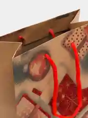 Пакет подарочный новогодний, для подарка Золотая Сказка "Christmas Kraft", глиттер, 608235