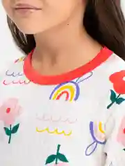 Кремовый пижама детская