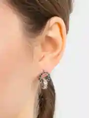 Серебряный сережки, женские серьги, трендовые серьги кольца, серьги в стиле булгари, стиль картье