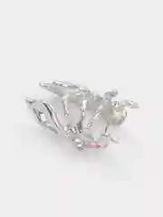 Серьга-каффа "Бабочка", со стразами, серьга обманка