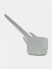 Серебряный 3d наклейка на автомобиль "Копьё"