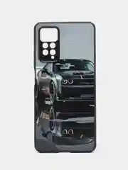 Серый чехол с рисунком на Xiaomi Redmi Note 11 Pro 4G и Redmi Note 12 Pro 4G (Нот 11/12 Про 4G)