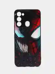 Черный чехол с рисунком на Tecno Spark 8C и Tecno Go 2022 (Текно Спарк 8С и Текно Го 2022)