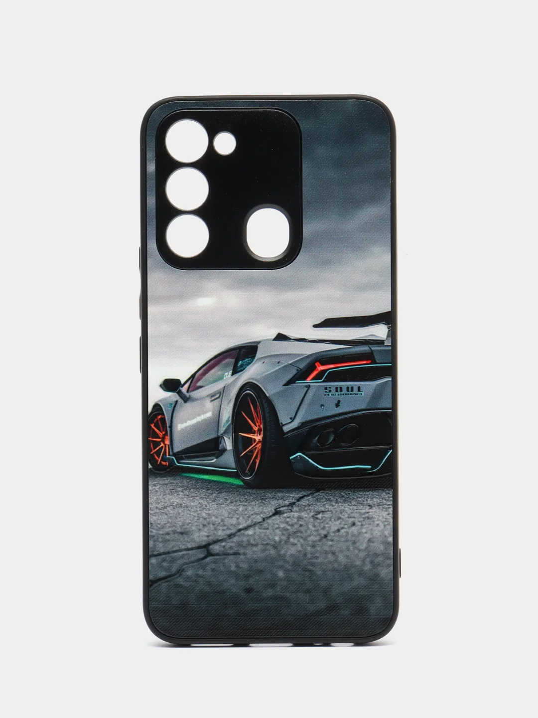 Хром чехол с рисунком на Tecno Spark 8C и Tecno Go 2022 (Текно Спарк 8С и Текно Го 2022)