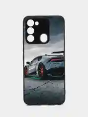 Хром чехол с рисунком на Tecno Spark 8C и Tecno Go 2022 (Текно Спарк 8С и Текно Го 2022)