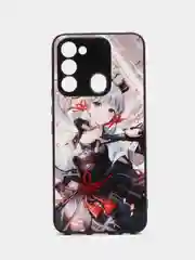 Бежевый меланж чехол с рисунком на Tecno Spark 8C и Tecno Go 2022 (Текно Спарк 8С и Текно Го 2022)