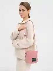 Белый сумка унисекс через плечо, из вельвета