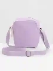 Фиолетовый сумка унисекс через плечо, из вельвета