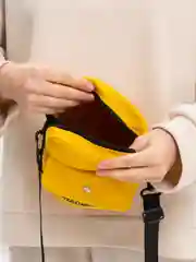Желтый сумка через плечо, унисекс