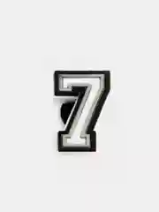 Багровый джибитсы цифры для сабо, украшение для обуви Джиббитс (Jibbitz)